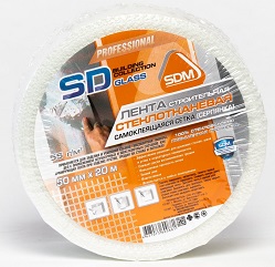 Сетка самоклеющаяся "серпянка" 50мм х 45м SD-GLASS (25шт)