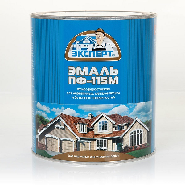 Эмаль ПФ-115М ЭКСПЕРТ глянц желтая" (2,7кг; 6шт)