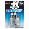 Элемент питания LR03-4BL Трофи ENERGY MAX 4шт/упак
