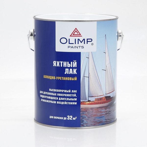 Лак яхтный OLIMP глянцевый (2,7л; 3шт)  
