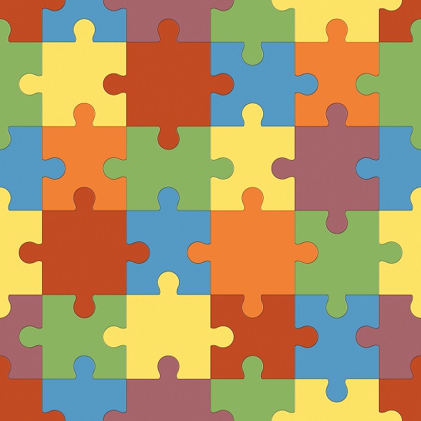 Напольное покрытие ПВХ CRAFT 3м PUZZLE толщ 2мм, КМ2 (полукомм)