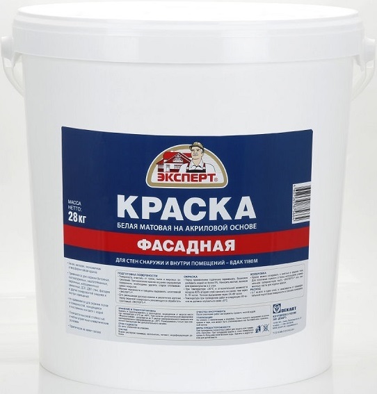 Краска фасадная ЭКСПЕРТ -30С° (28кг) 