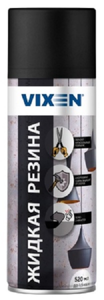 Аэрозоль VIXEN Жидкая резина цв.Прозрачный матовый (520мл; 12шт) 