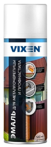 Грунт-эмаль по ржавчине 4 в 1 VIXEN ,  RAL 6005 зеленый мох (520мл; 12шт) 