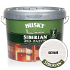 Эко-Лазурь для дерева HUSKY SIBERIAN 9л  п/матовая белая (аналог Евротекс)