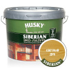 Эко-Лазурь для дерева HUSKY SIBERIAN 9л  п/матовая светлый дуб